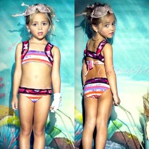 💥SALE💥🐬Designer Bikini Set - 2-in-1 Reversible for Kids